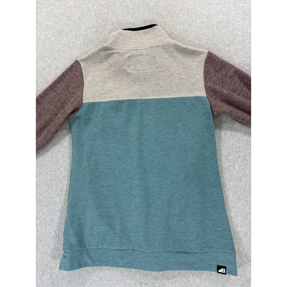Belong Designs Powell Fleece Pullover Sweater (Men's Medium) Blue/Gray